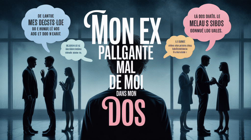 Silhouettes parlant de quelqu'un, bulles de critiques