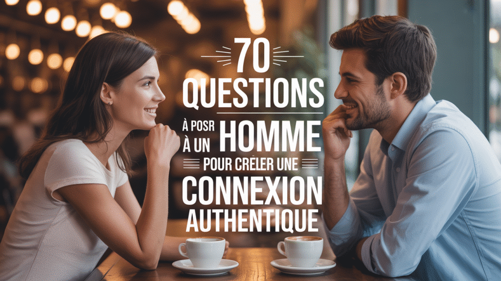 Couple discutant, questions à poser à un mec