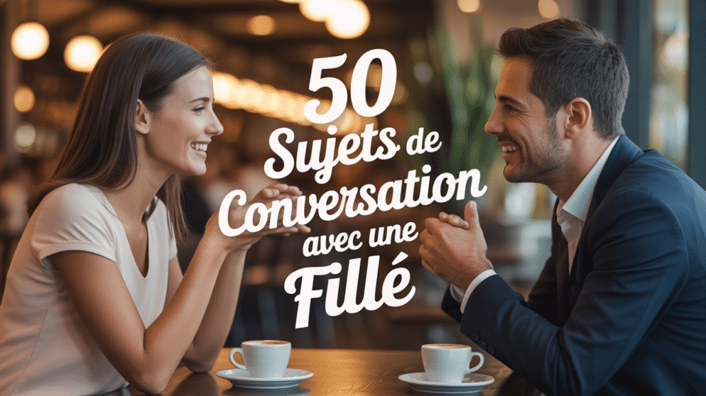 Couple discutant au café - sujet de conversation avec une fille